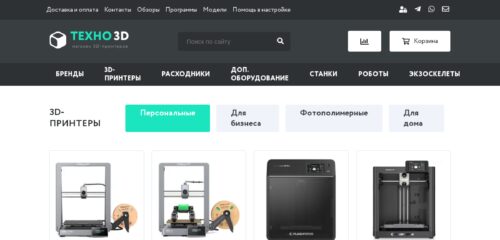 Скриншот настольной версии сайта 3dpt.ru