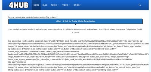 Скриншот настольной версии сайта 4hub.app