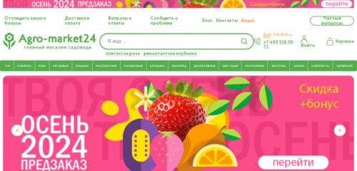 Скриншот настольной версии сайта agro-market24.ru
