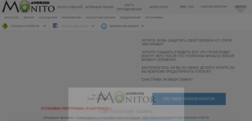 Скриншот настольной версии сайта anmon.ru