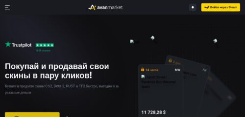 Скриншот настольной версии сайта avan.market