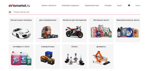 Скриншот настольной версии сайта avtomarket.ru
