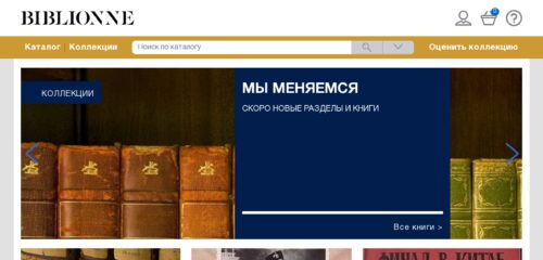 Скриншот настольной версии сайта biblionne.ru