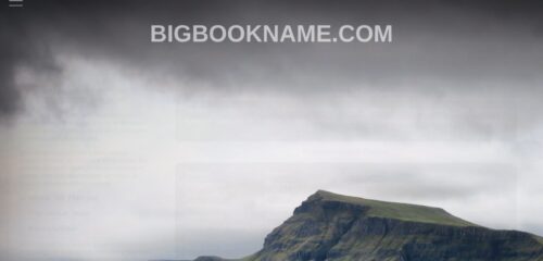 Скриншот настольной версии сайта bigbookname.com