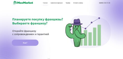 Скриншот настольной версии сайта business-maxmarket.ru