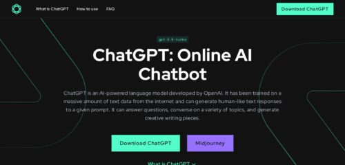 Скриншот настольной версии сайта chatgpt-app.pro