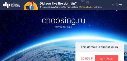 Скриншот настольной версии сайта choosing.ru