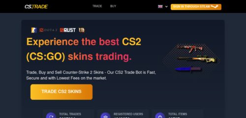 Скриншот настольной версии сайта cs.trade