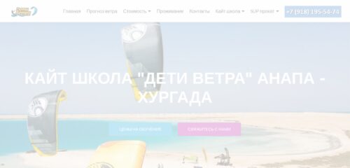 Скриншот настольной версии сайта detivetra.ru