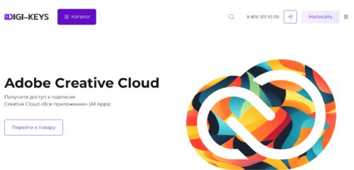 Скриншот настольной версии сайта digi-keys.ru