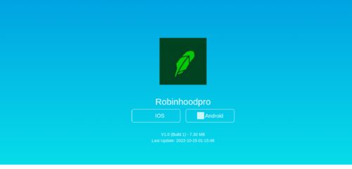 Скриншот настольной версии сайта down.robinhoodpro.life