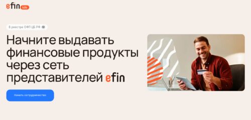 Скриншот настольной версии сайта efin.ru