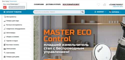 Скриншот настольной версии сайта extego.ru