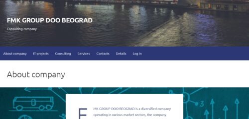 Скриншот настольной версии сайта fmk-group.com