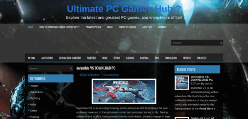 Скриншот настольной версии сайта full-games.org