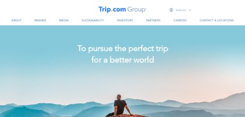 Скриншот настольной версии сайта group.trip.com