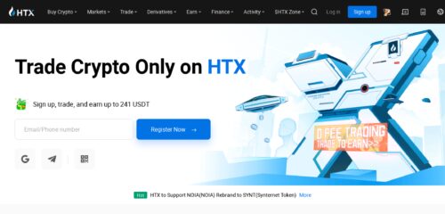 Скриншот настольной версии сайта htx.com