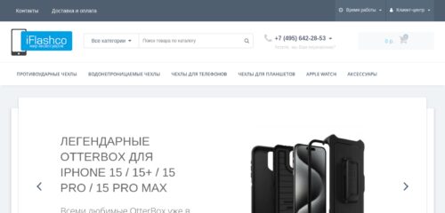 Скриншот настольной версии сайта iflashco.ru