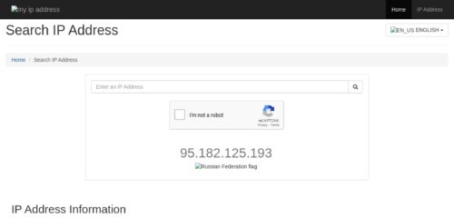 Скриншот настольной версии сайта ipaddress.my