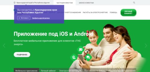 Скриншот настольной версии сайта kuban.tns-e.ru