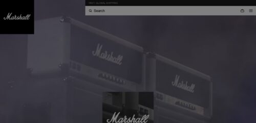 Скриншот настольной версии сайта marshall.com