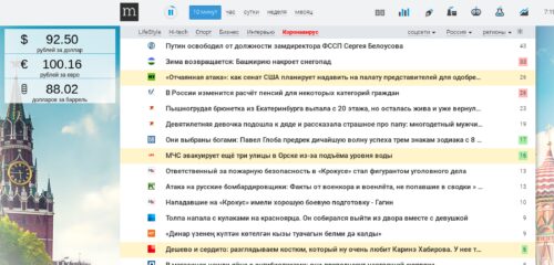 Скриншот настольной версии сайта mediametrics.ru