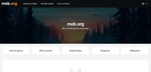 Скриншот настольной версии сайта mob.org