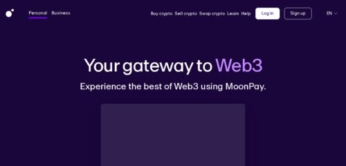 Скриншот настольной версии сайта moonpay.com