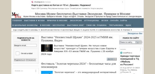Скриншот настольной версии сайта mostrek.ru
