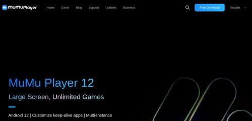 Скриншот настольной версии сайта mumuplayer.com
