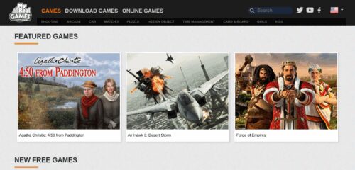 Скриншот настольной версии сайта myrealgames.com