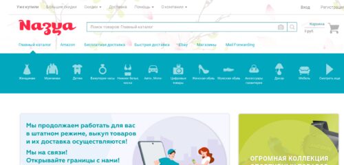 Скриншот настольной версии сайта nazya.com