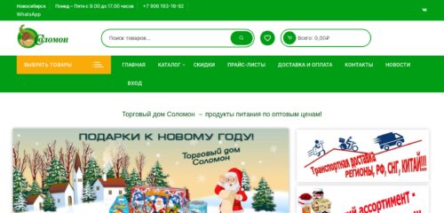 Скриншот настольной версии сайта novostea.ru