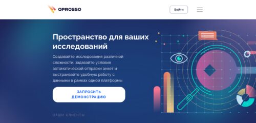 Скриншот настольной версии сайта oprosso.ru