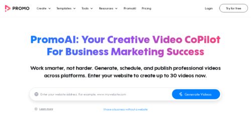 Скриншот настольной версии сайта promo.com