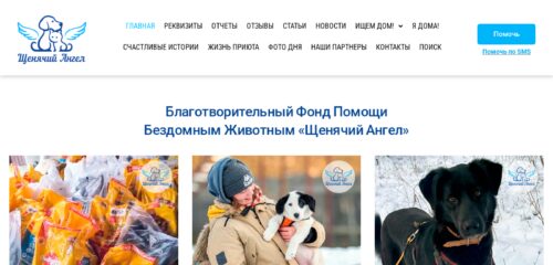 Скриншот настольной версии сайта puppyangel911.ru