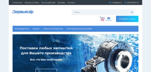 Скриншот настольной версии сайта pzip.ru
