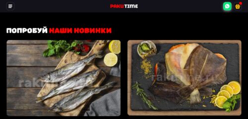 Скриншот настольной версии сайта rakitime.ru