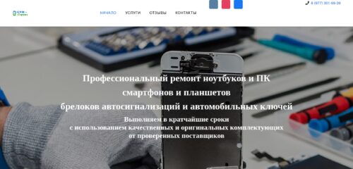 Скриншот настольной версии сайта remnik.ru