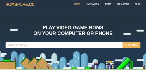 Скриншот настольной версии сайта romspure.cc