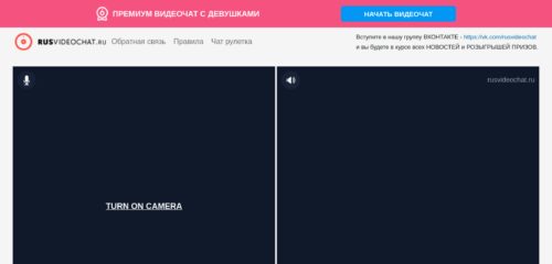 Скриншот настольной версии сайта rusvideochat.ru