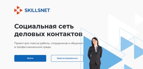 Скриншот настольной версии сайта skillsnet.ru