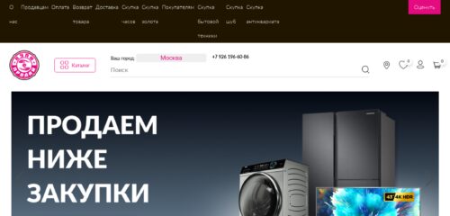 Скриншот настольной версии сайта skypka.com