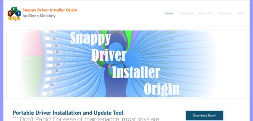 Скриншот настольной версии сайта snappy-driver-installer.org