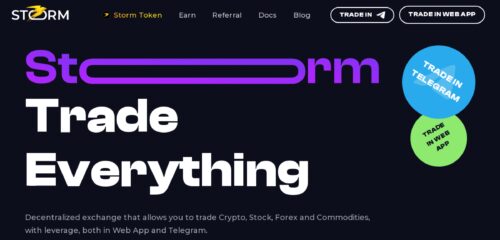 Скриншот настольной версии сайта storm.tg