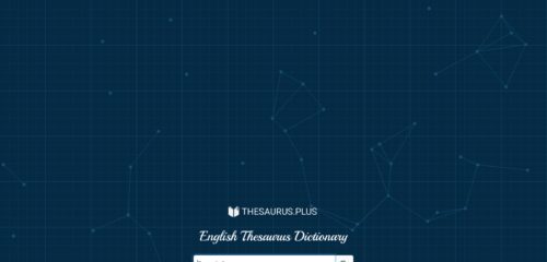 Скриншот настольной версии сайта thesaurus.plus