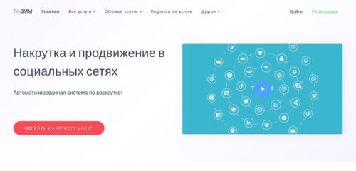 Скриншот настольной версии сайта tmsmm.ru