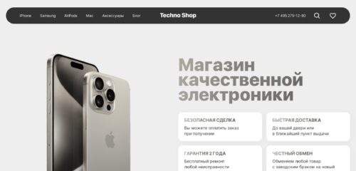 Скриншот настольной версии сайта trustereo.ru