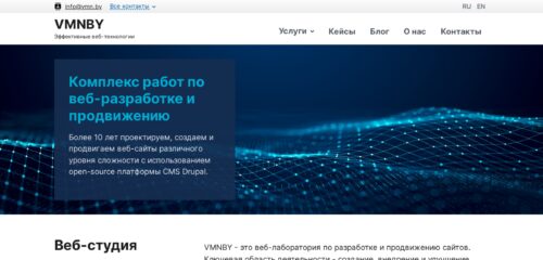Скриншот настольной версии сайта vmn.by