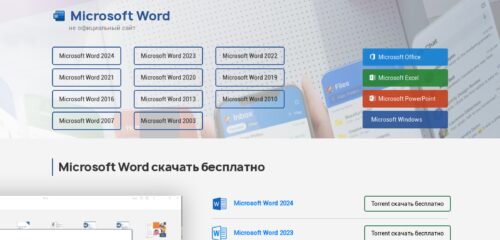 Скриншот настольной версии сайта word-torrent.com